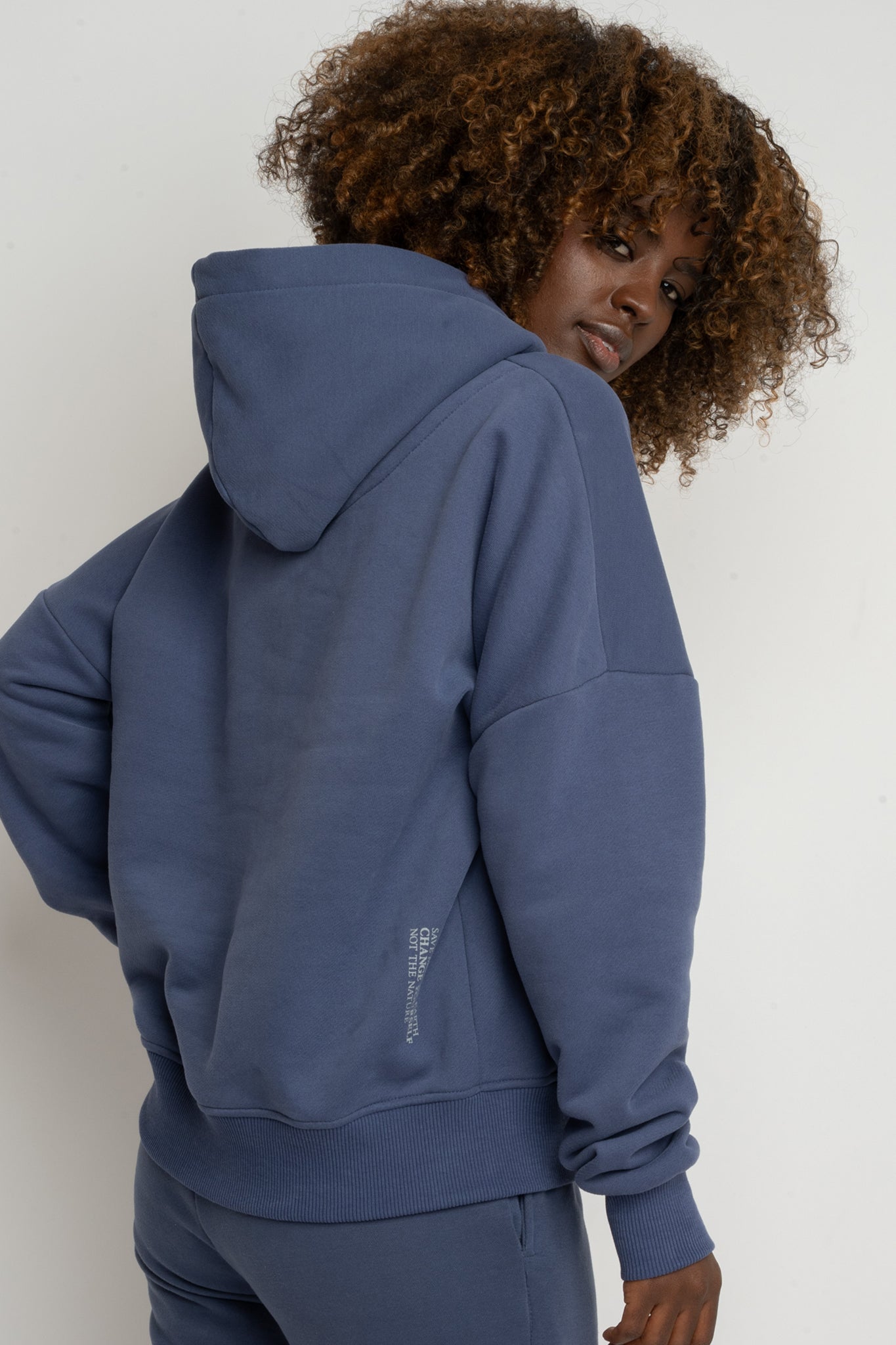 NAVY BLUE HOODIE - MURIA