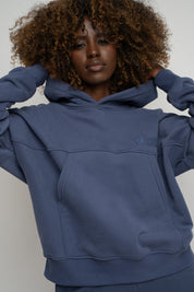 NAVY BLUE HOODIE - MURIA
