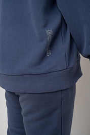 BLUZA Z KAPTUREM GRANATOWA - MOHELI