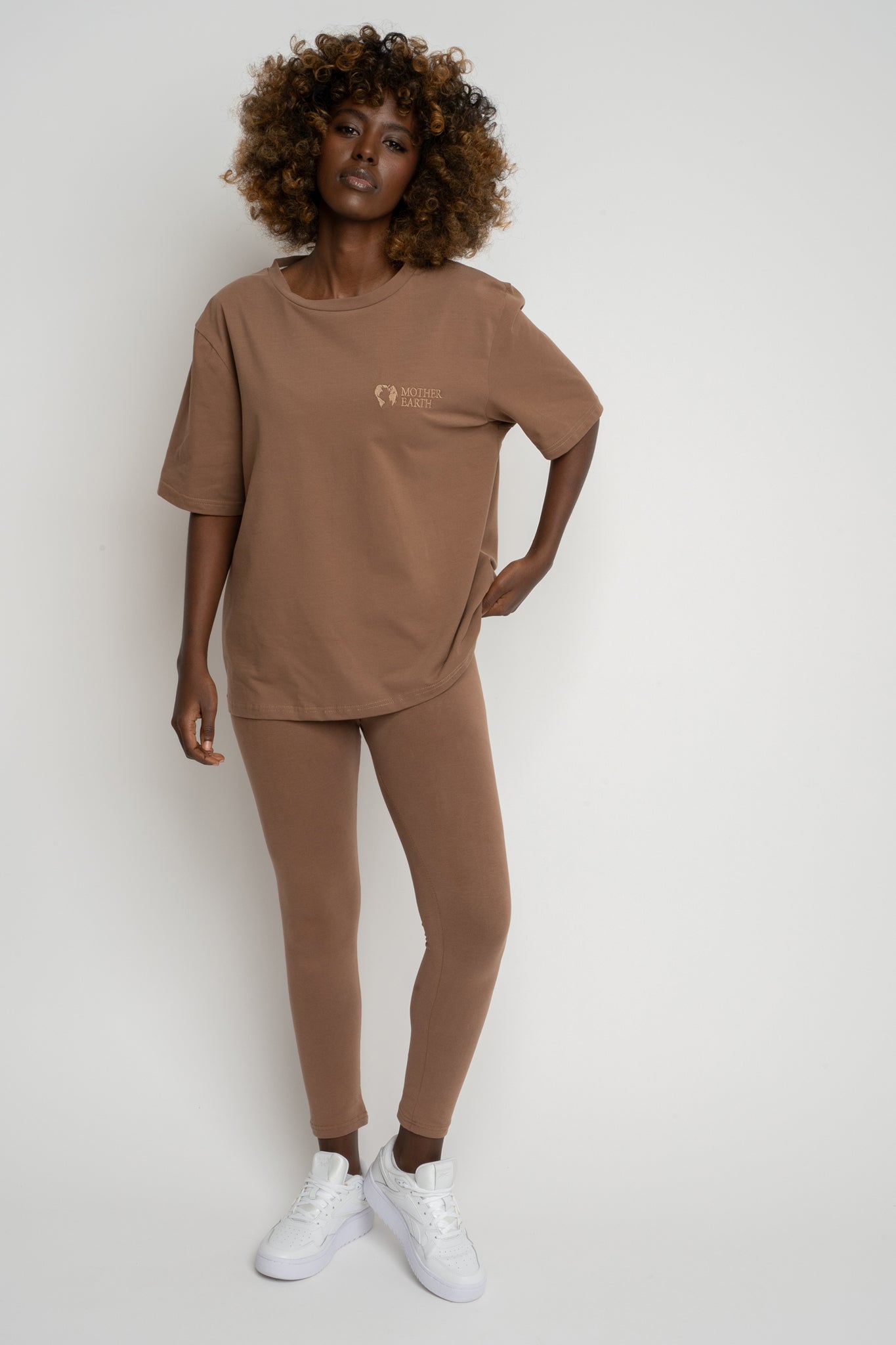 Women's Brown T-SHIRT - OYSTER