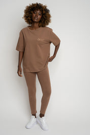 Women's Brown T-SHIRT - OYSTER