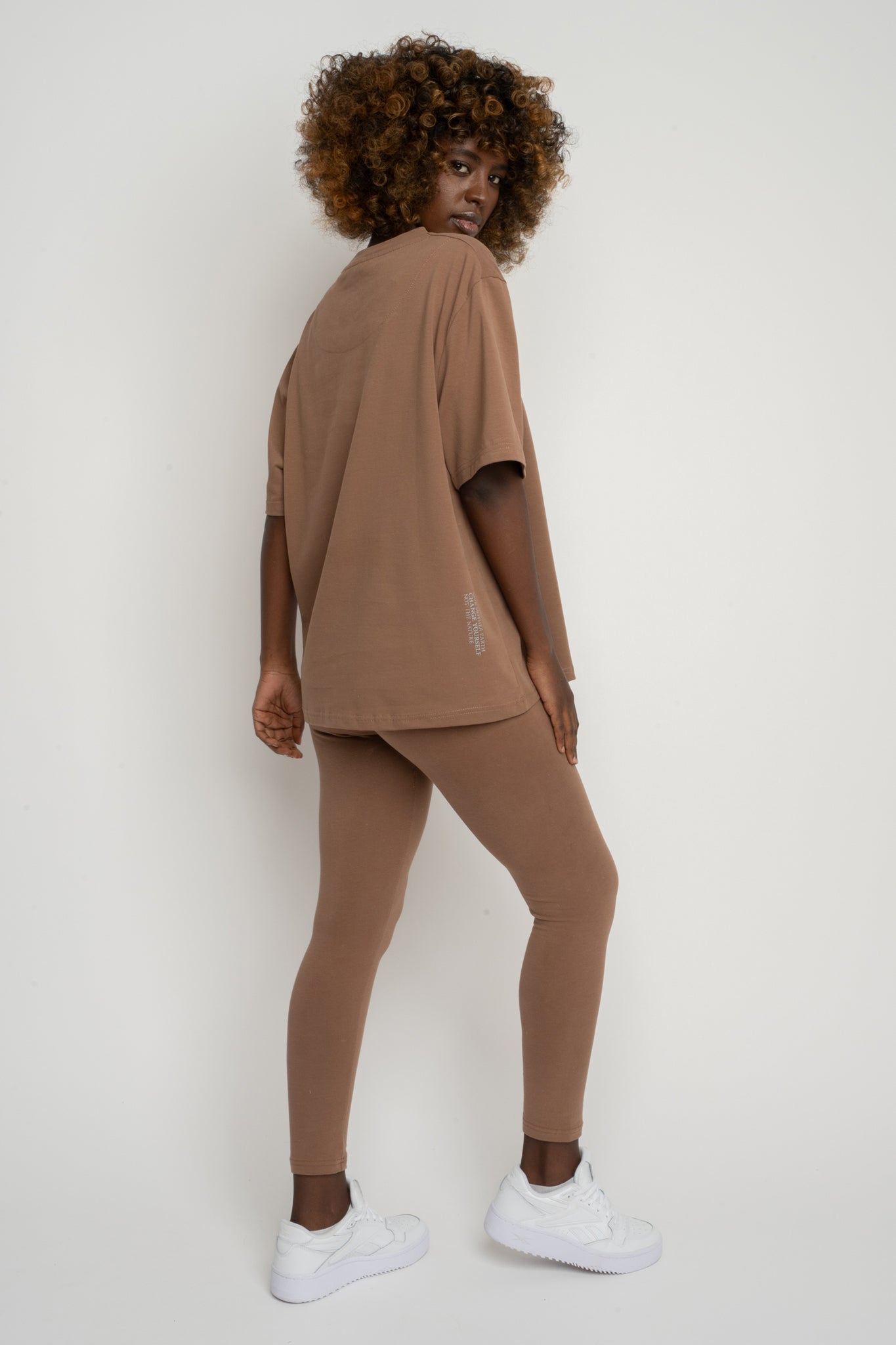 Women's Brown T-SHIRT - OYSTER