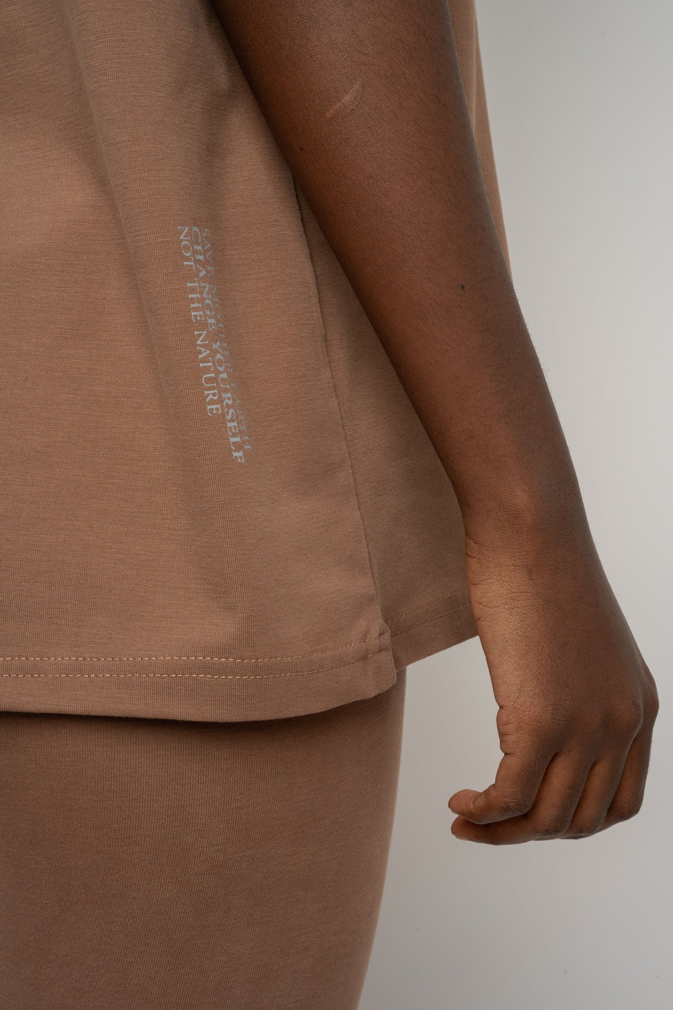 Women's Brown T-SHIRT - OYSTER