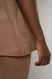 Women's Brown T-SHIRT - OYSTER