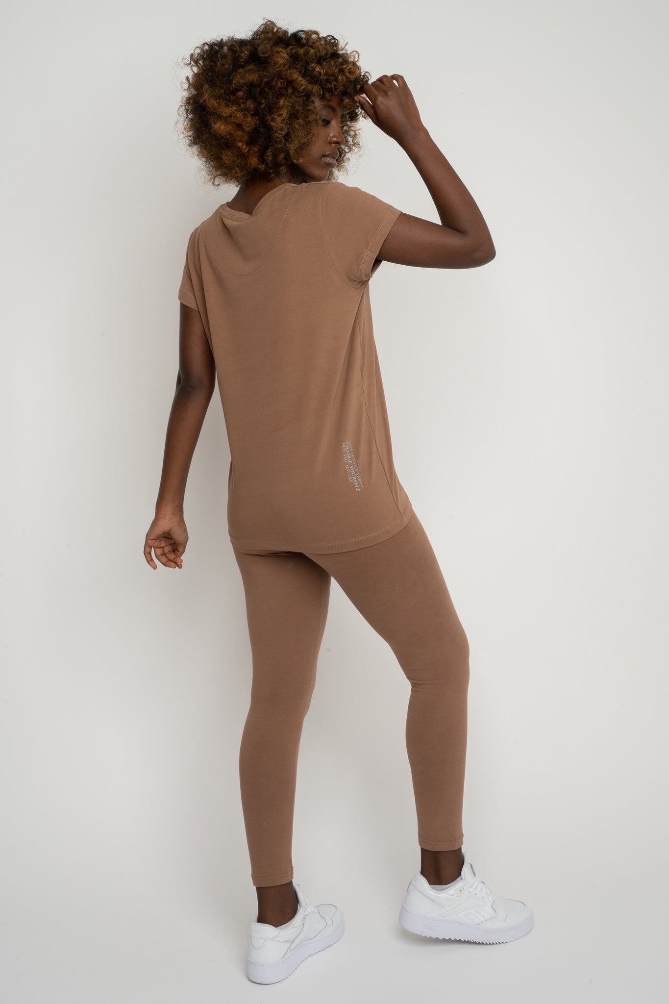 WOMEN'S BROWN T-SHIRT - PETIT