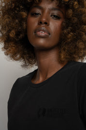 WOMEN'S BLACK T-SHIRT - PETIT