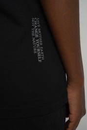 WOMEN'S BLACK T-SHIRT - PETIT
