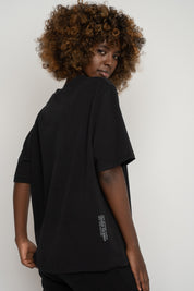 Women's Black T-SHIRT - OYSTER