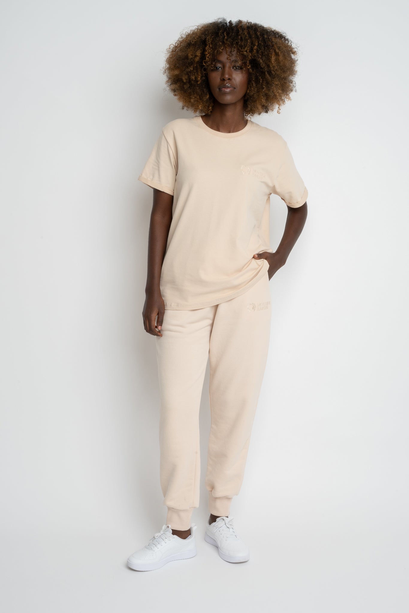 WOMEN'S LIGHT BEIGE T-SHIRT - MORAINE