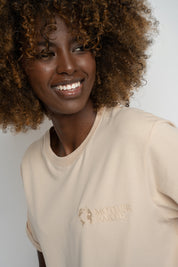 WOMEN'S LIGHT BEIGE T-SHIRT - MORAINE
