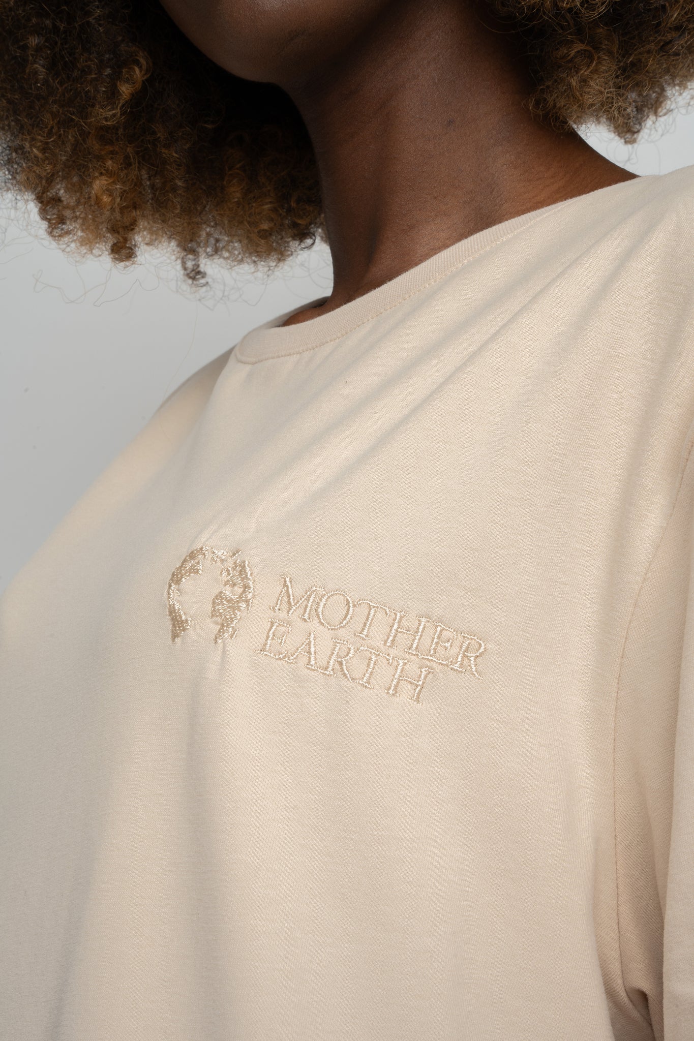 OVERSIZE T-SHIRT LIGHT BEIGE - HURON