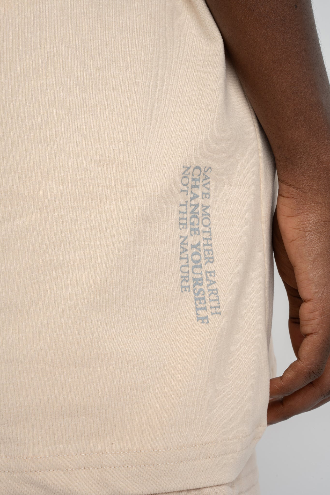 OVERSIZE T-SHIRT LIGHT BEIGE - HURON