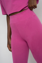 PINK COTTON LEGGINGS - LUIZIANA