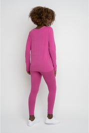 PINK COTTON LONG-SLEEVE BLOUSE - KANDY