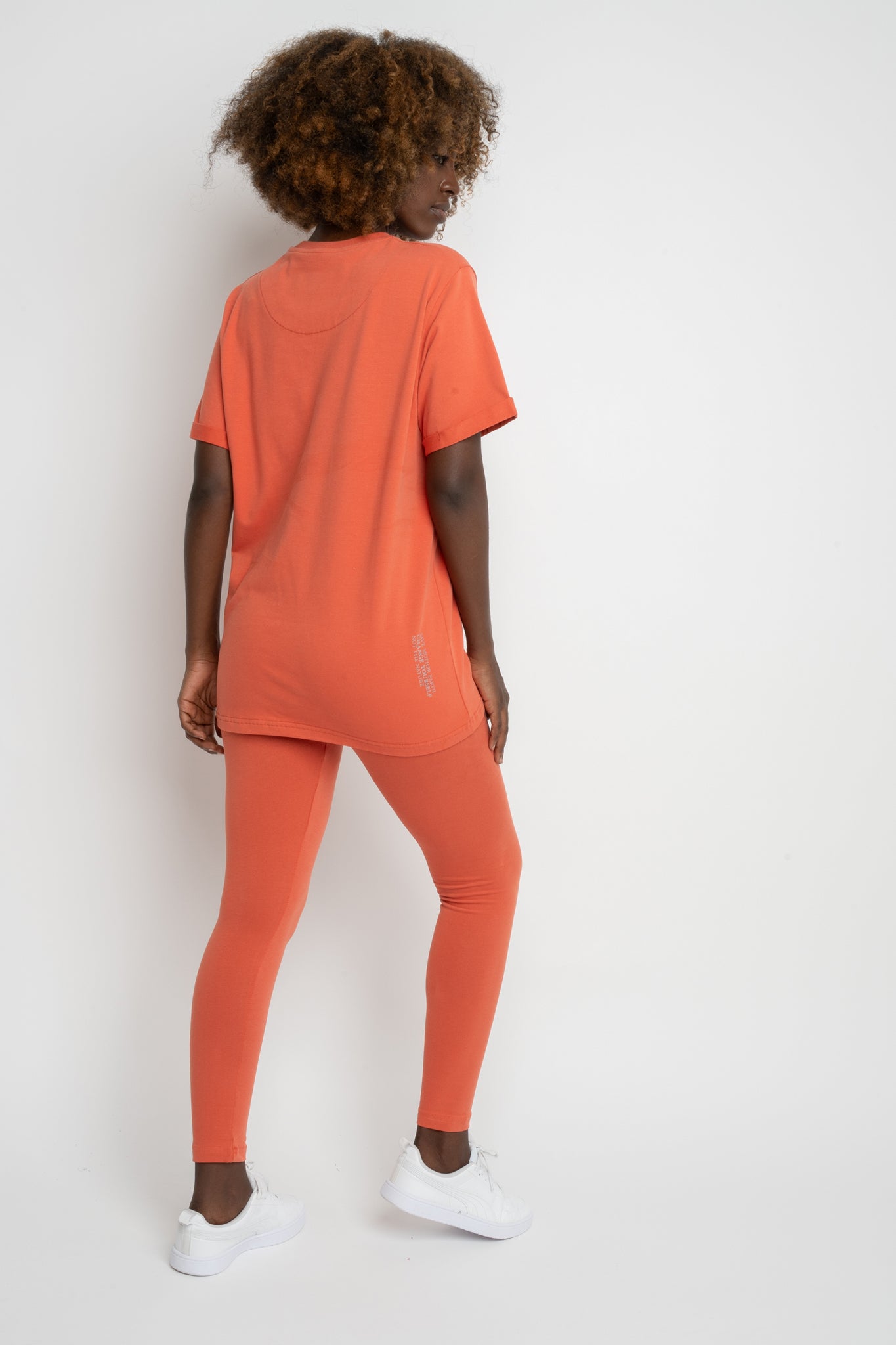 ORANGE COTTON LEGGINGS - LUIZIANA