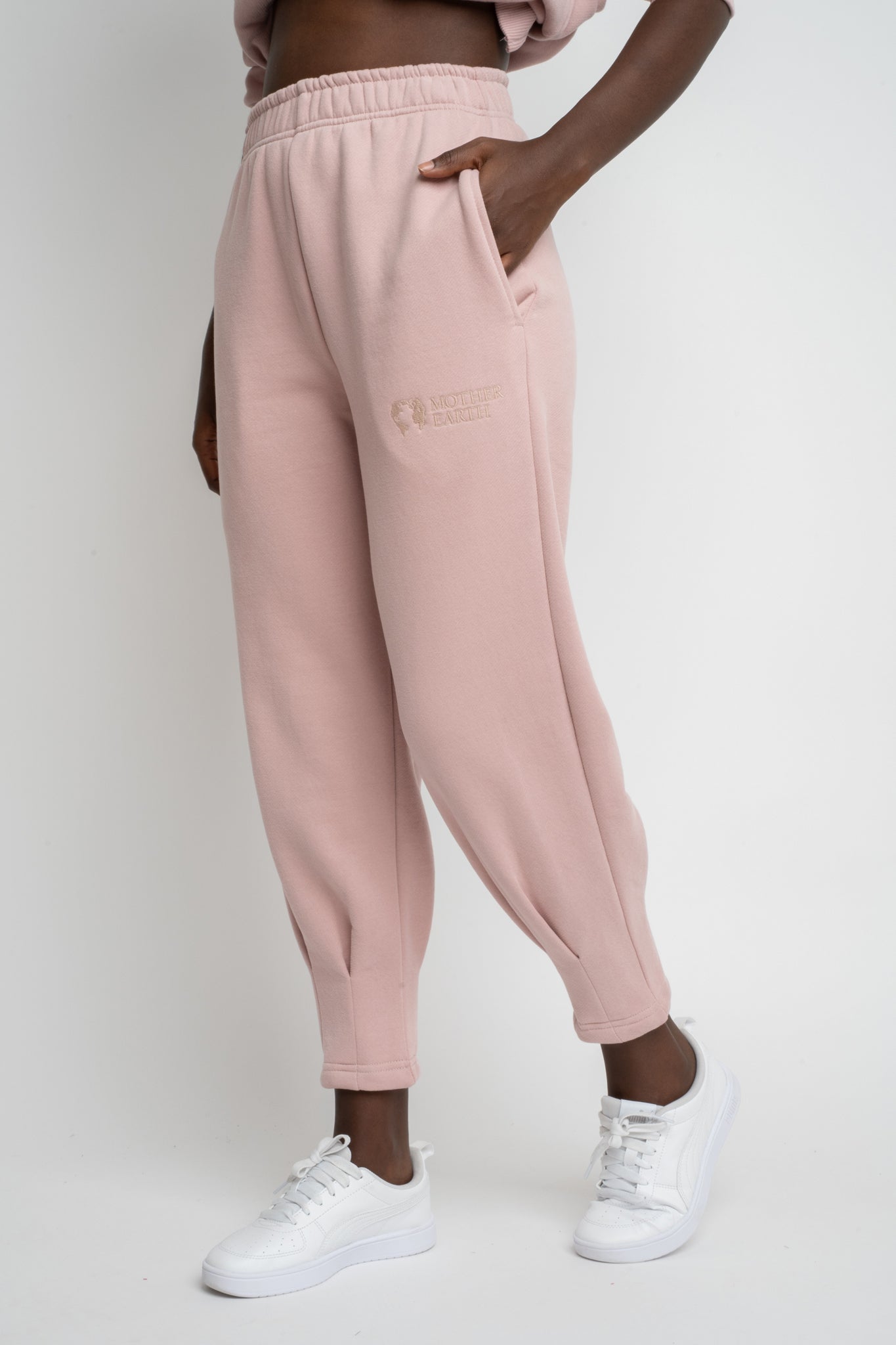 TAPERED LEG SWEATPANTS LIGHT PINK - ANACAPA