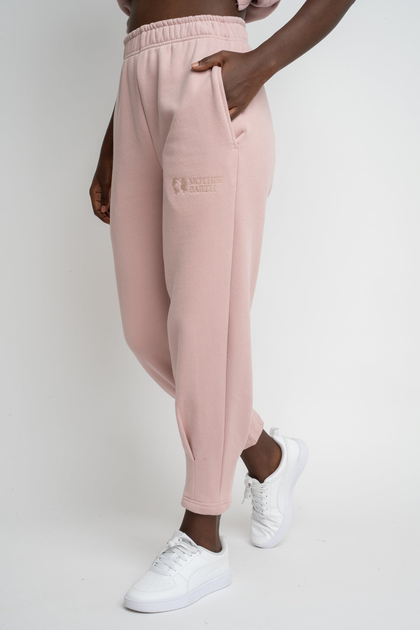 TAPERED LEG SWEATPANTS LIGHT PINK - ANACAPA