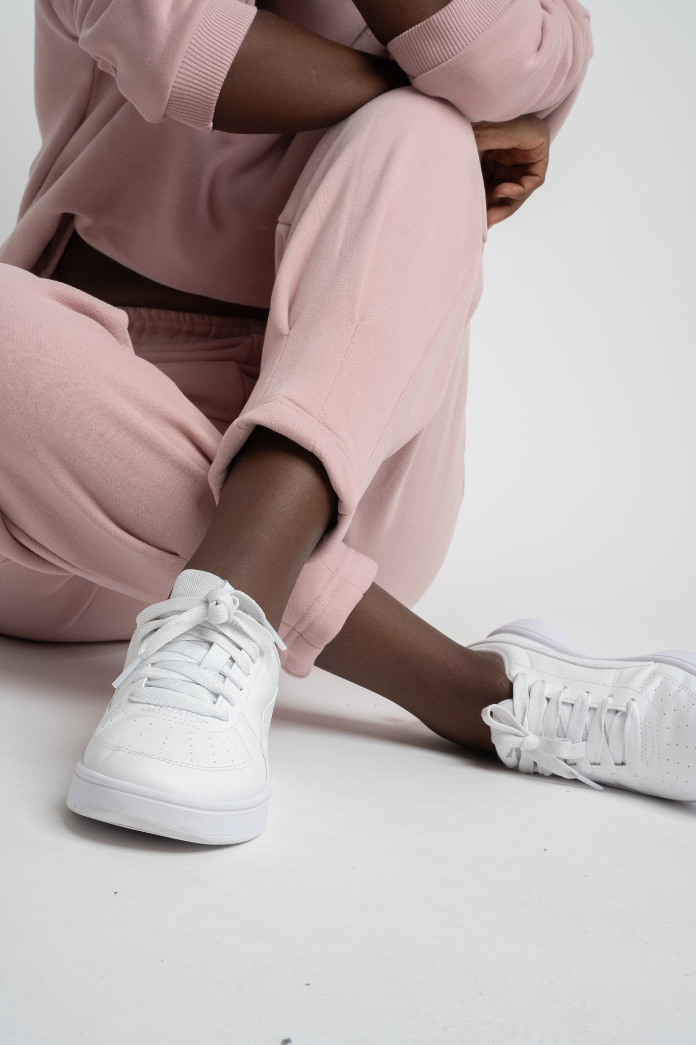 TAPERED LEG SWEATPANTS LIGHT PINK - ANACAPA