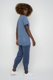 WOMEN'S NAVY BLUE T-SHIRT - MORAINE