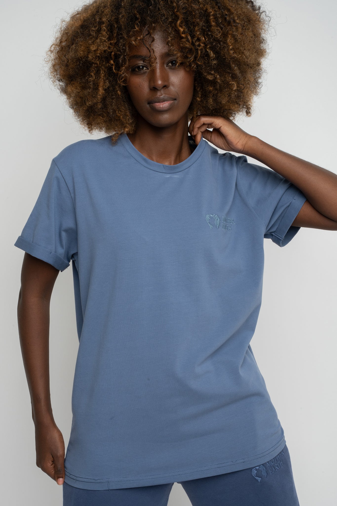 WOMEN'S NAVY BLUE T-SHIRT - MORAINE