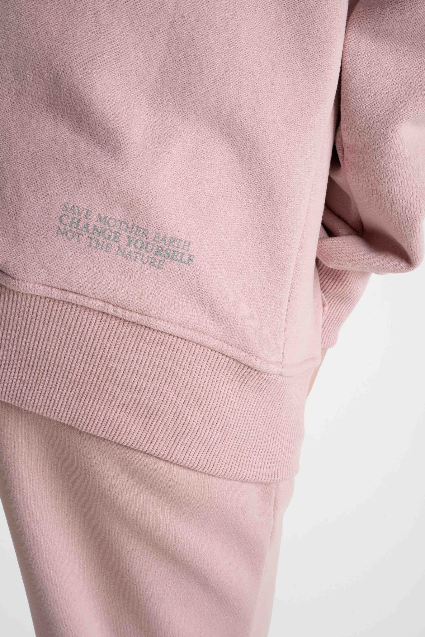 LIGHT PINK ZIP-UP HOODIE - ARINA