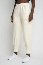 ECRU TAPERED LEGS SWEATPANTS - ANACAPA