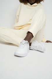ECRU TAPERED LEGS SWEATPANTS - ANACAPA