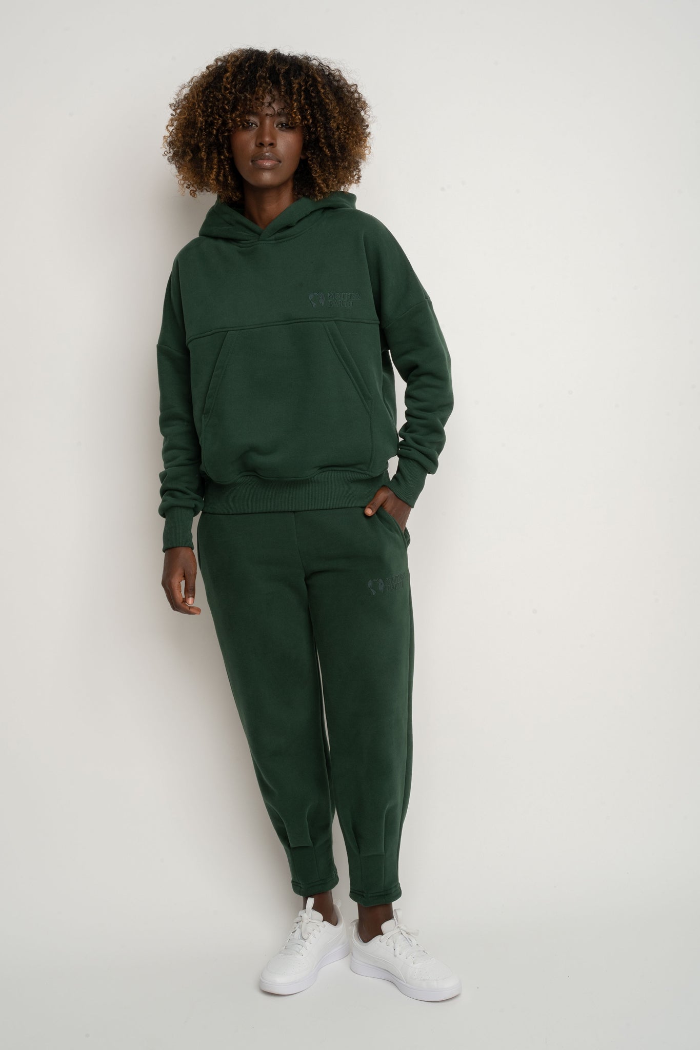 DARK GREEN HOODIE - MURIA