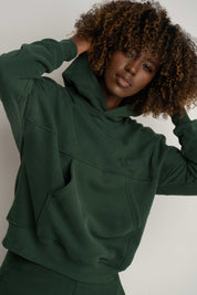 DARK GREEN HOODIE - MURIA