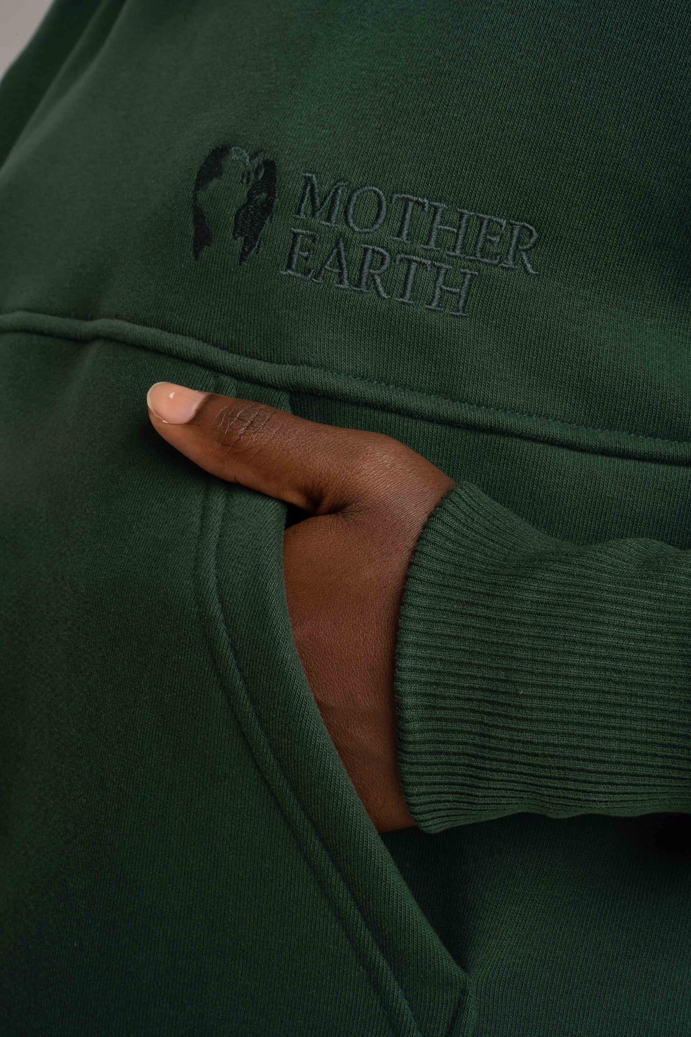 DARK GREEN HOODIE - MURIA