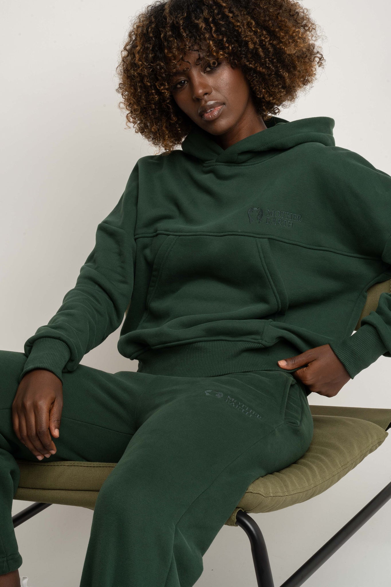 DARK GREEN HOODIE - MURIA