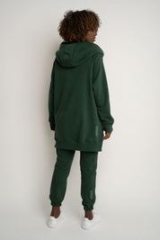 OVERSIZE DARK GREEN HOODIE - ESMERALDA
