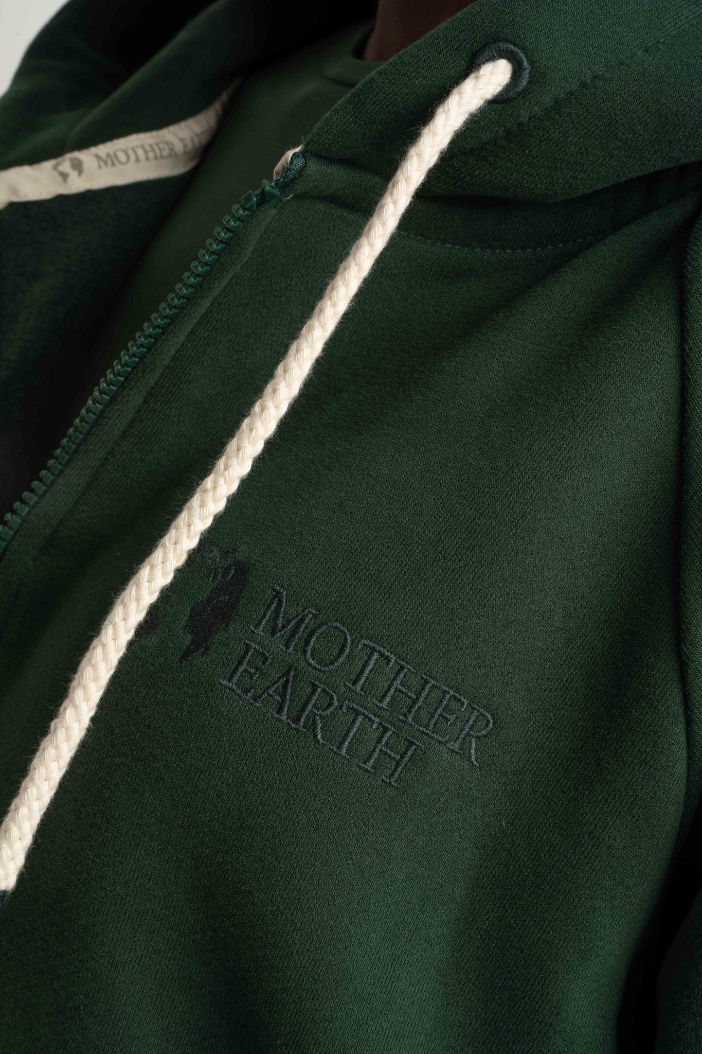 OVERSIZE DARK GREEN HOODIE - ESMERALDA