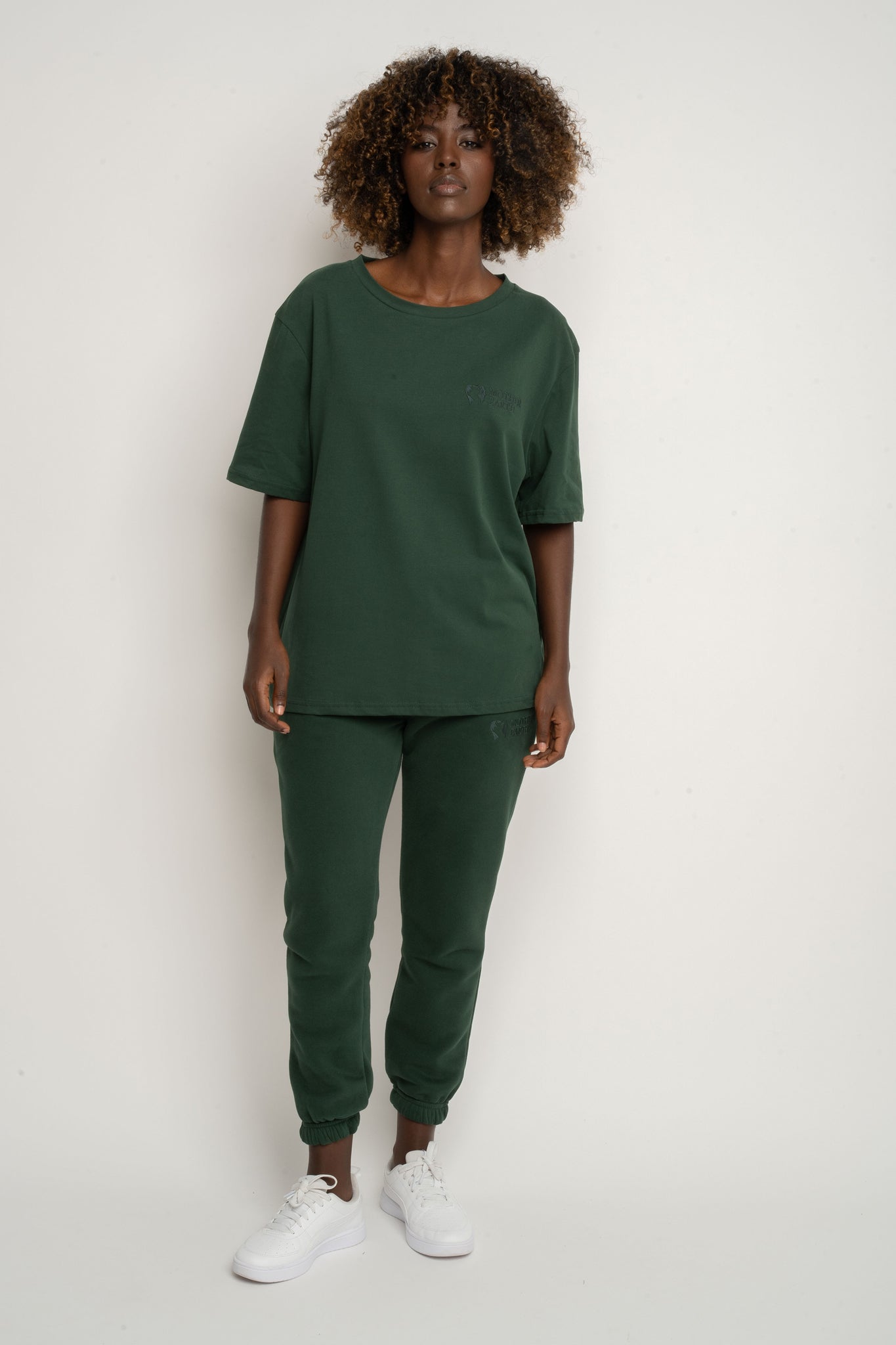 Women's Dark Green T-Shirt - Oyster