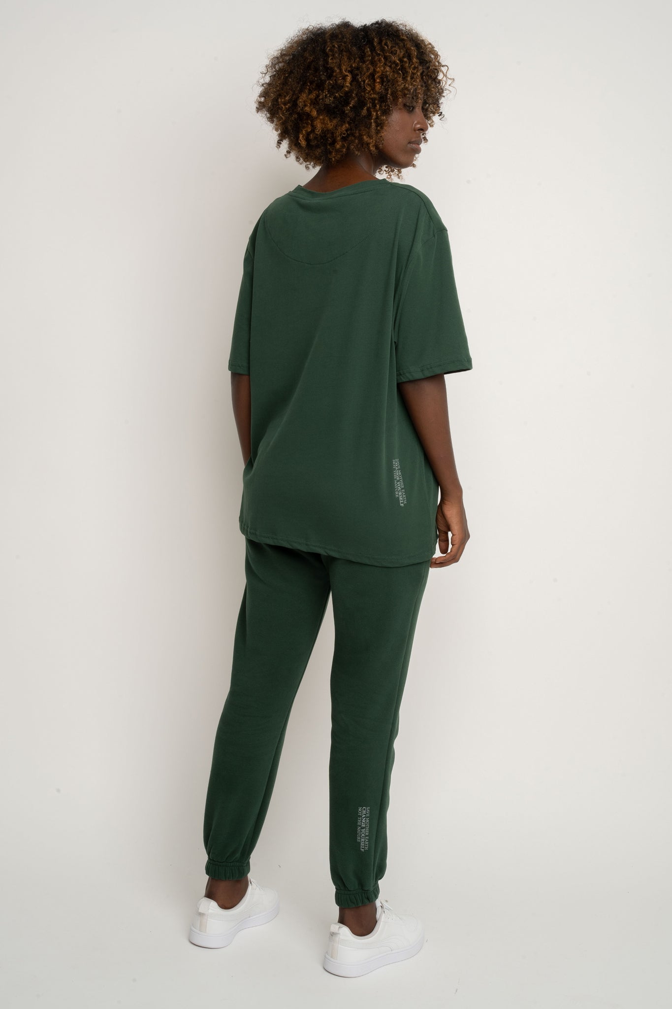 Women's Dark Green T-Shirt - Oyster