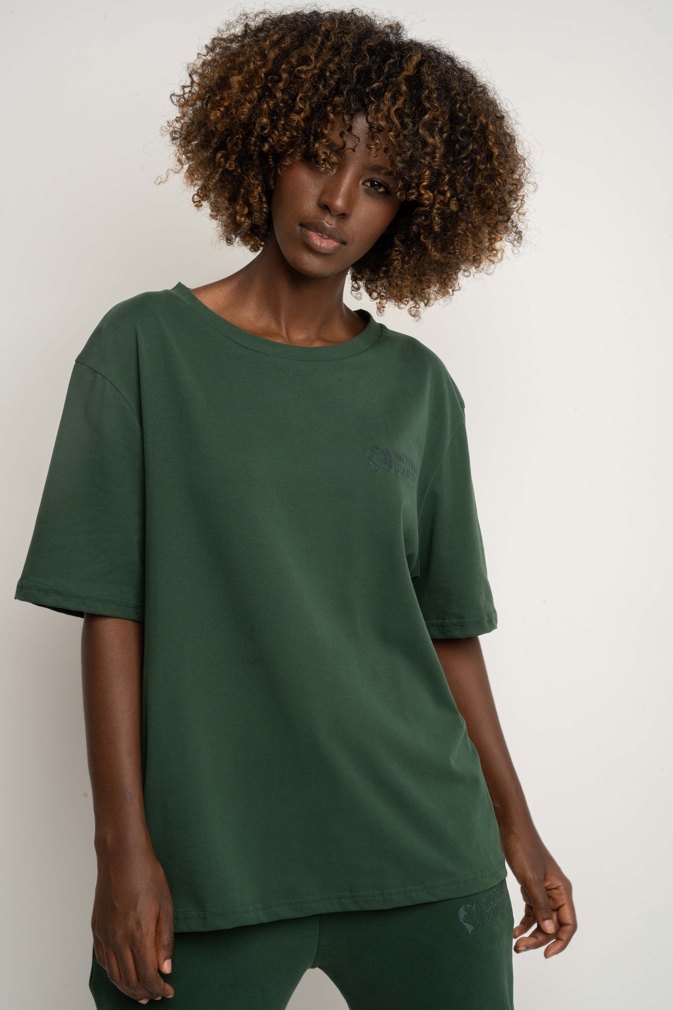 Women's Dark Green T-Shirt - Oyster