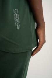 Women's Dark Green T-Shirt - Oyster