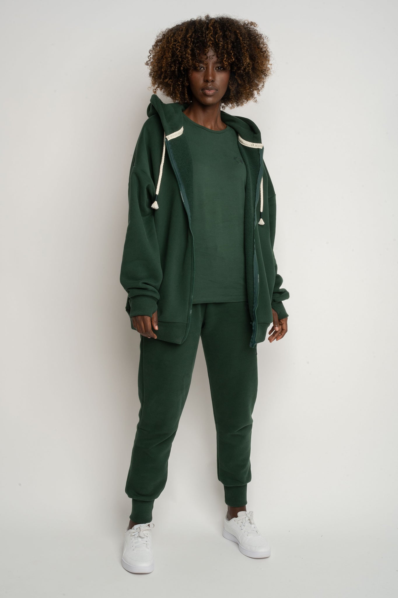 DARK GREEN HOODIE -NIKO