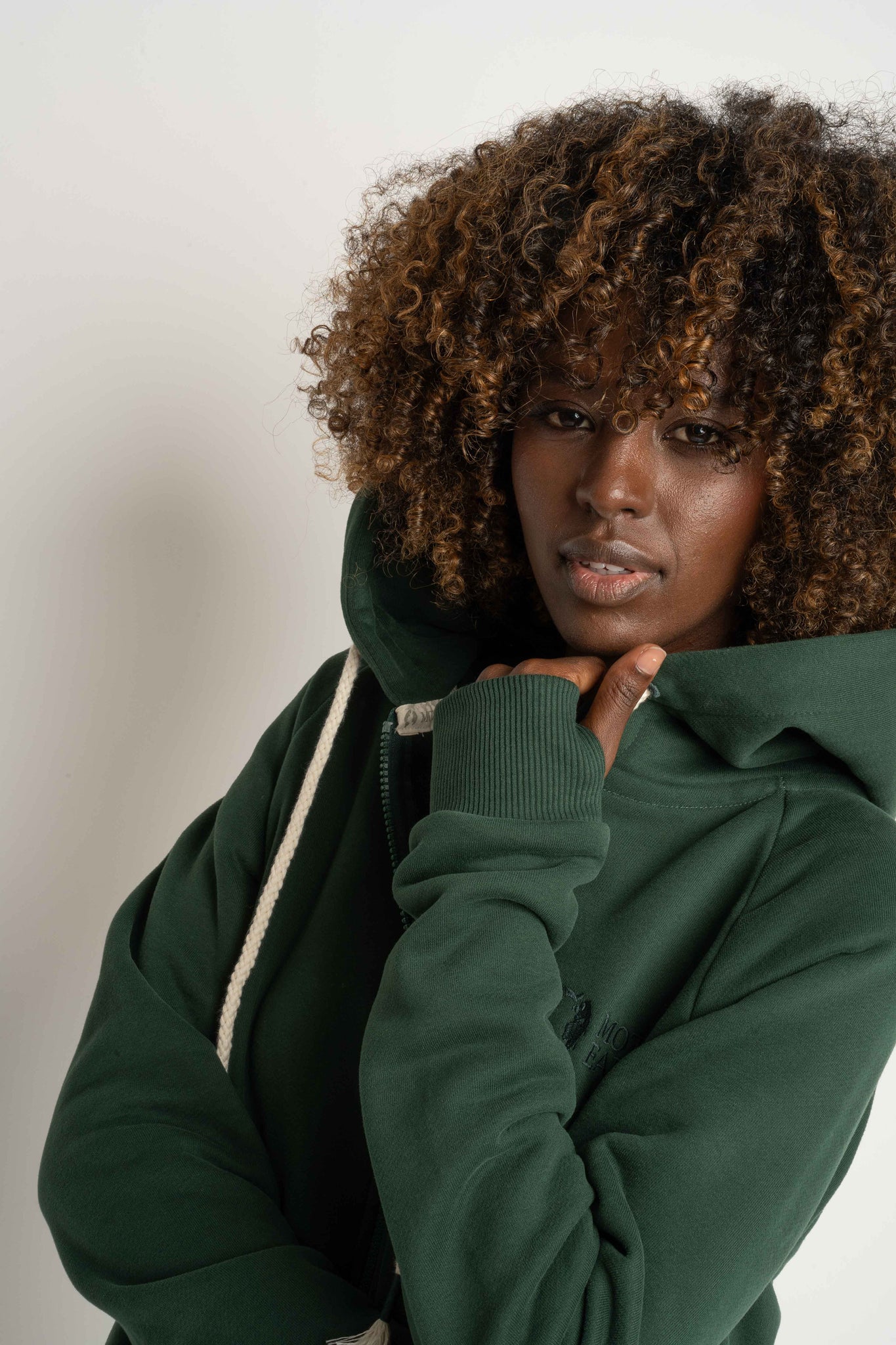 Dark Green Zip-Up Hoodie - Zanzibar