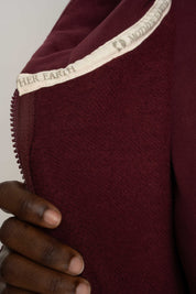 OVERSIZED BURGUNDY HOODIE - ESMERALDA