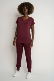 Burgundy jogger pants - BEGERA