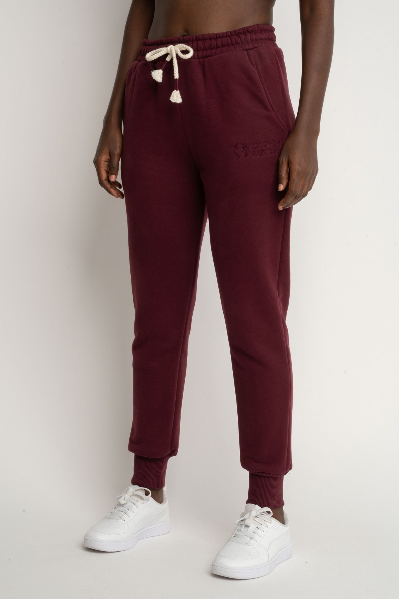 Burgundy jogger pants - BEGERA