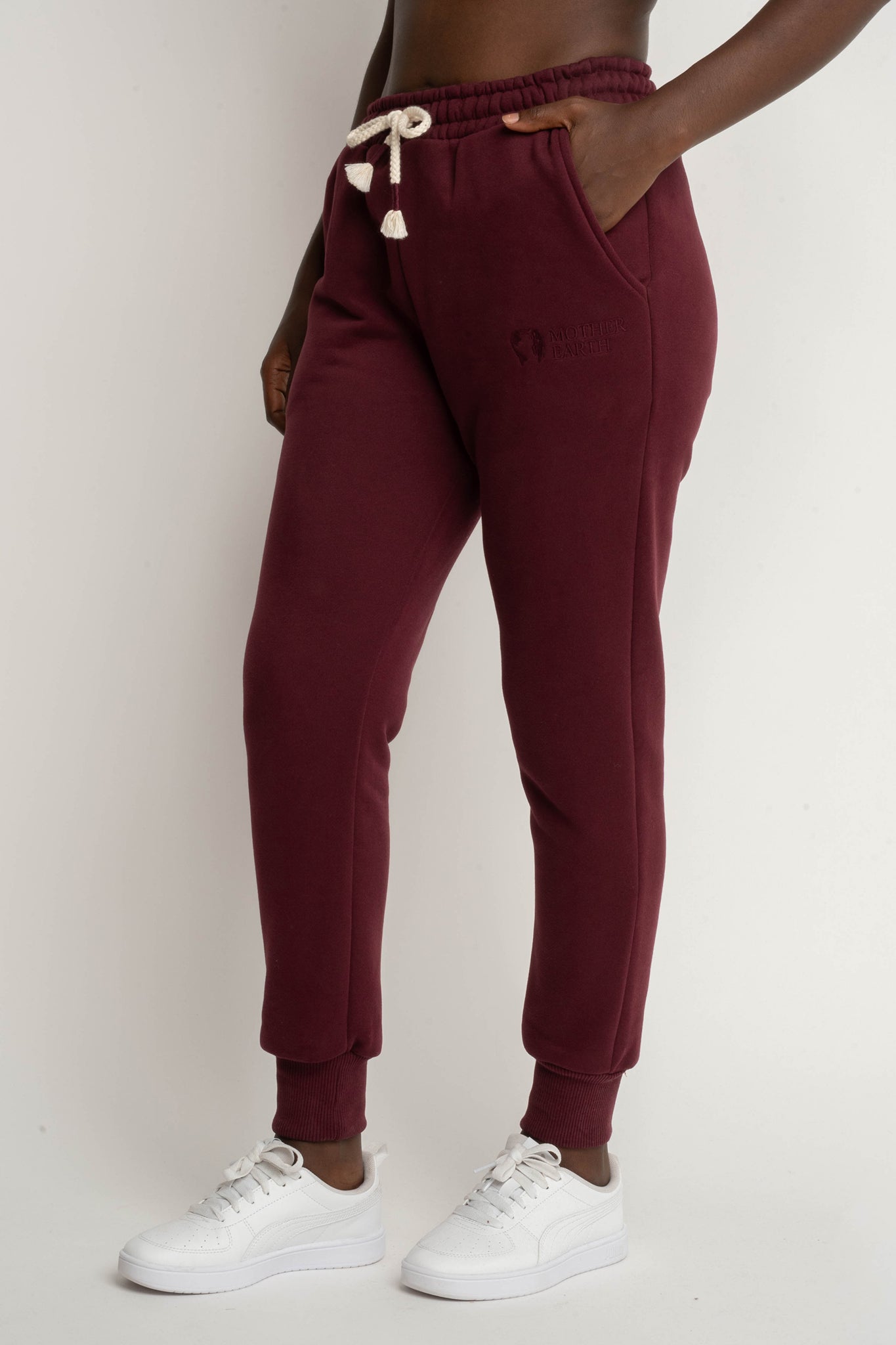 Burgundy jogger pants - BEGERA