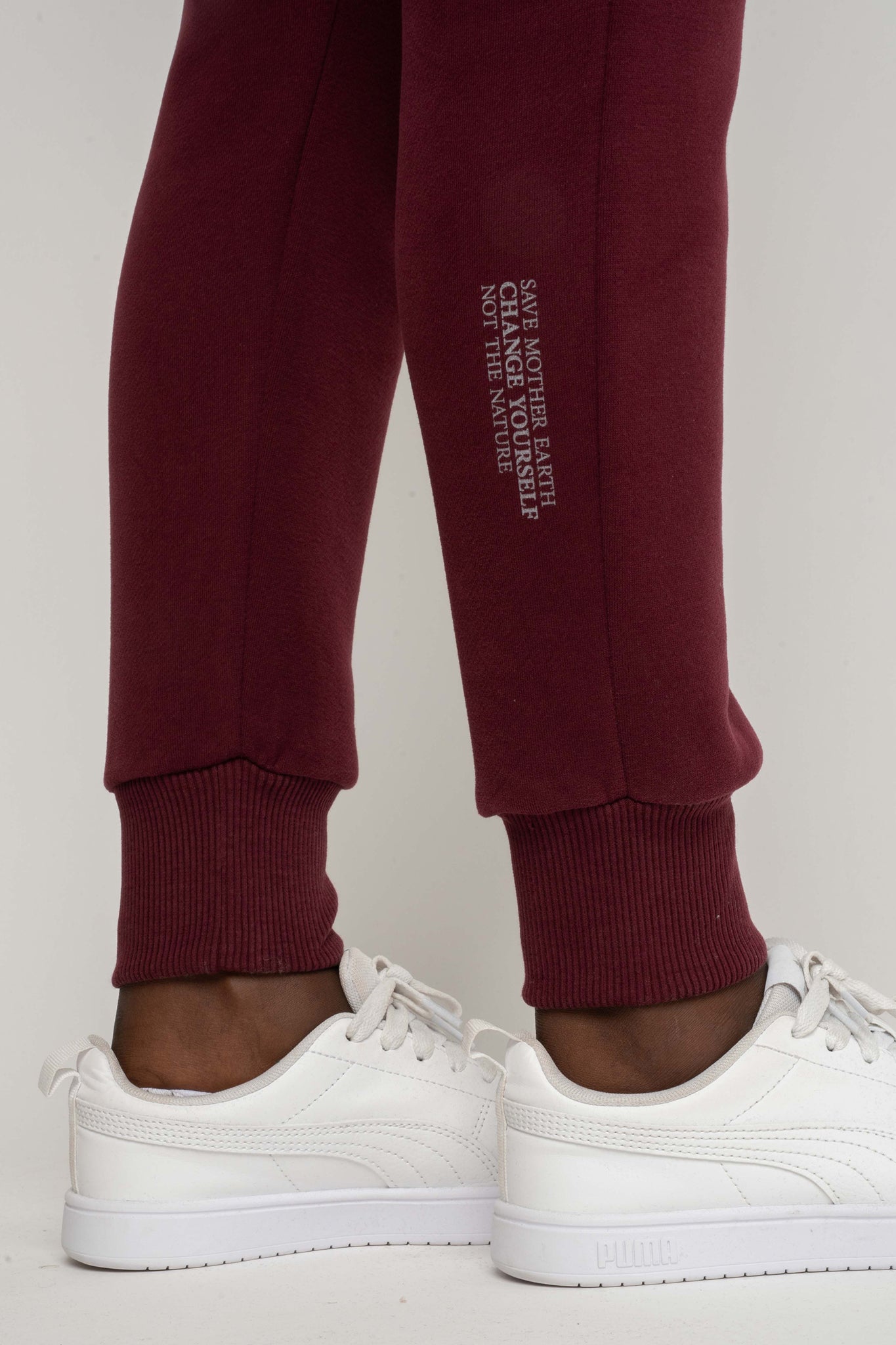 Burgundy jogger pants - BEGERA