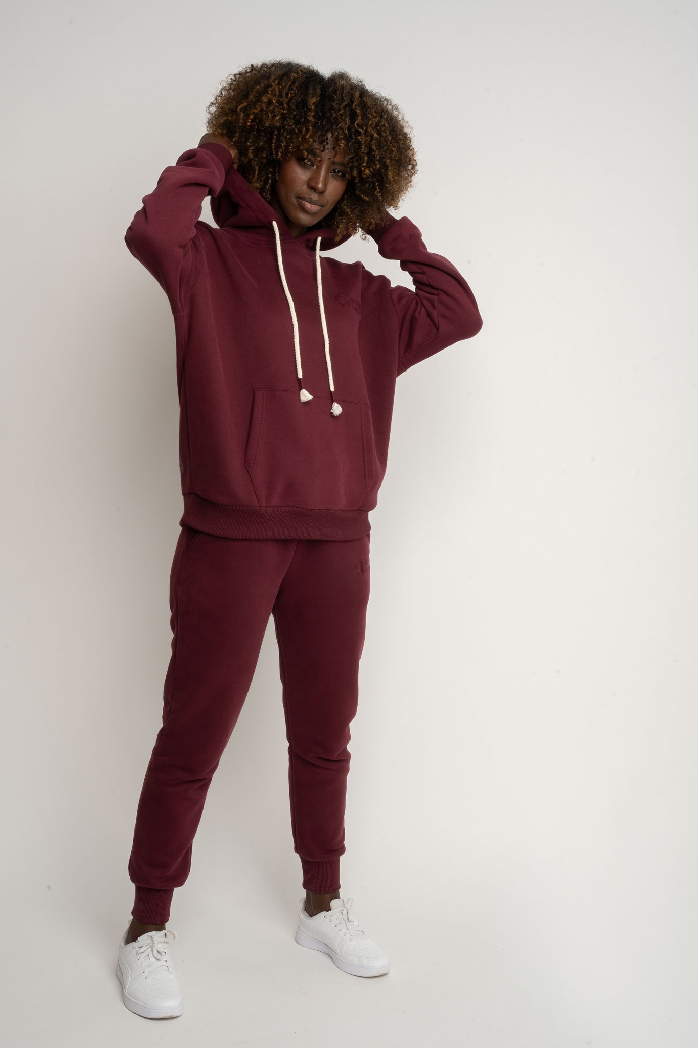 Burgundy jogger pants - BEGERA