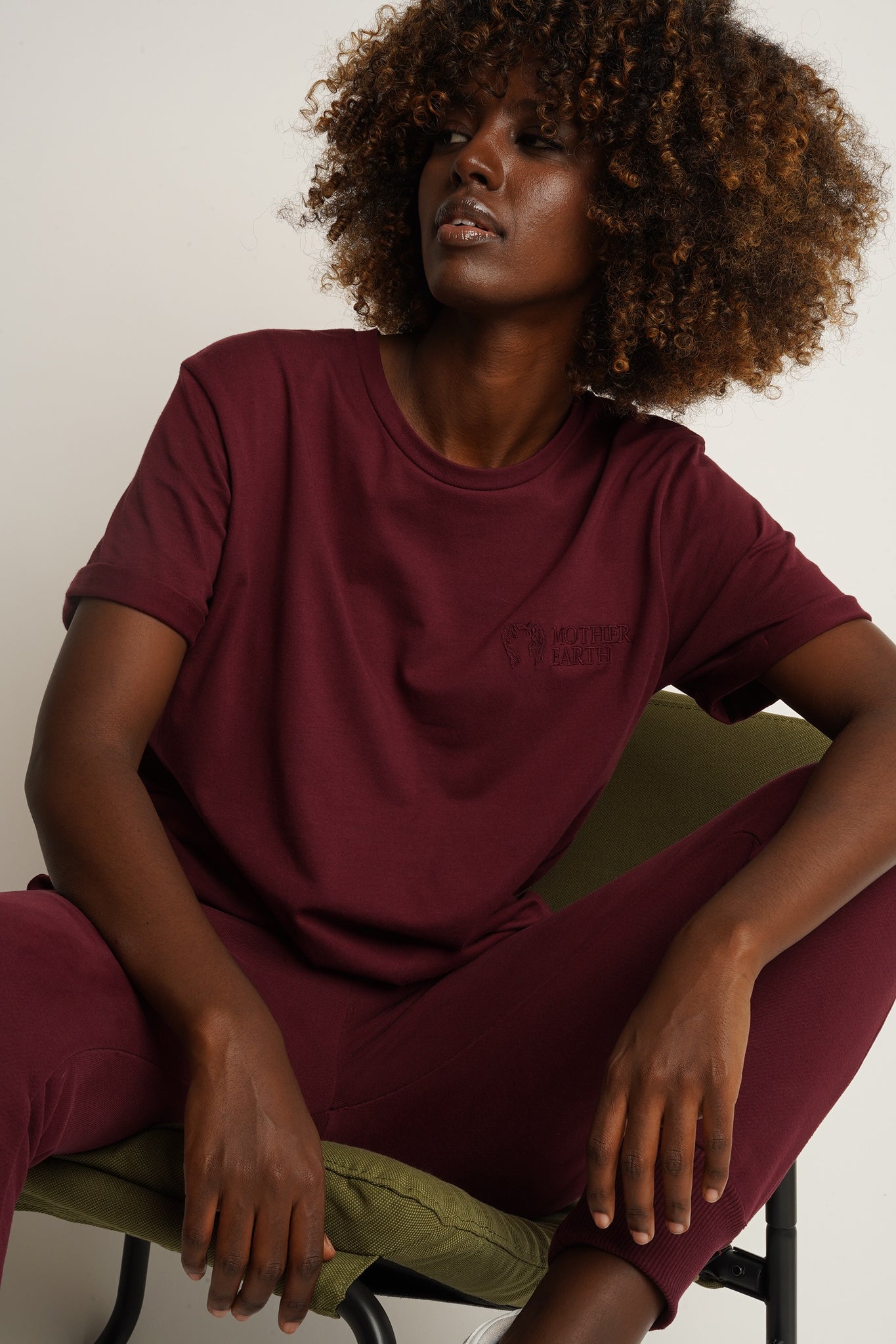 Women's Burgundy T-SHIRT - MORAINE