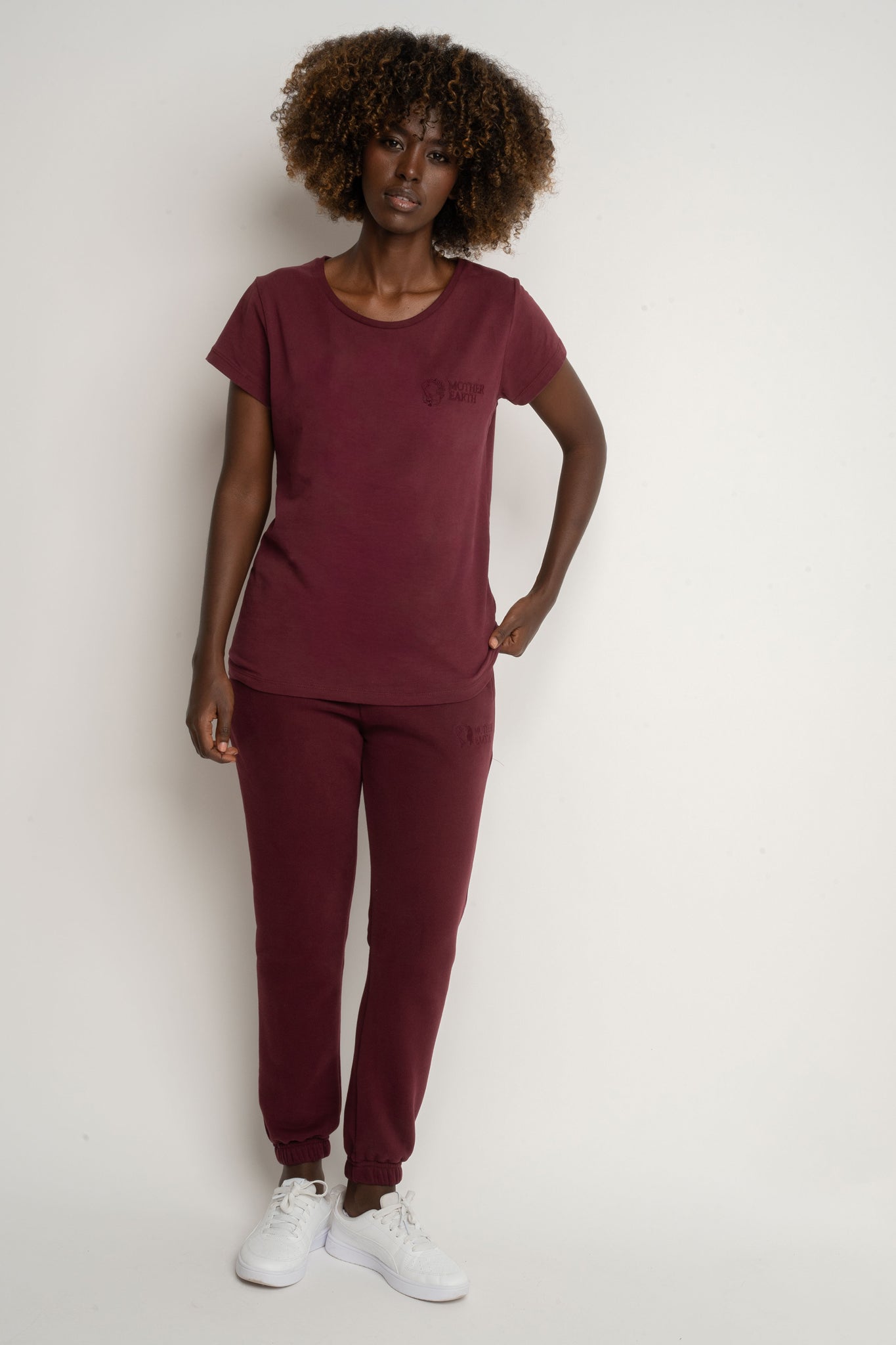 Burgundy baggy sweatpants - KARPATOS