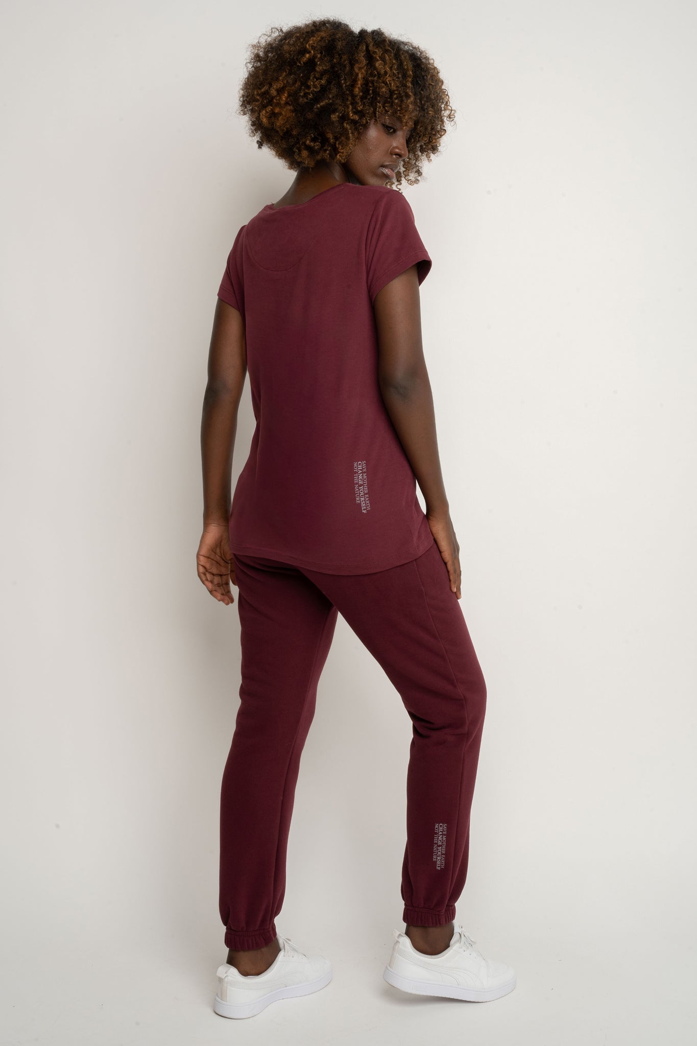 Burgundy baggy sweatpants - KARPATOS
