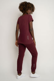 Burgundy baggy sweatpants - KARPATOS