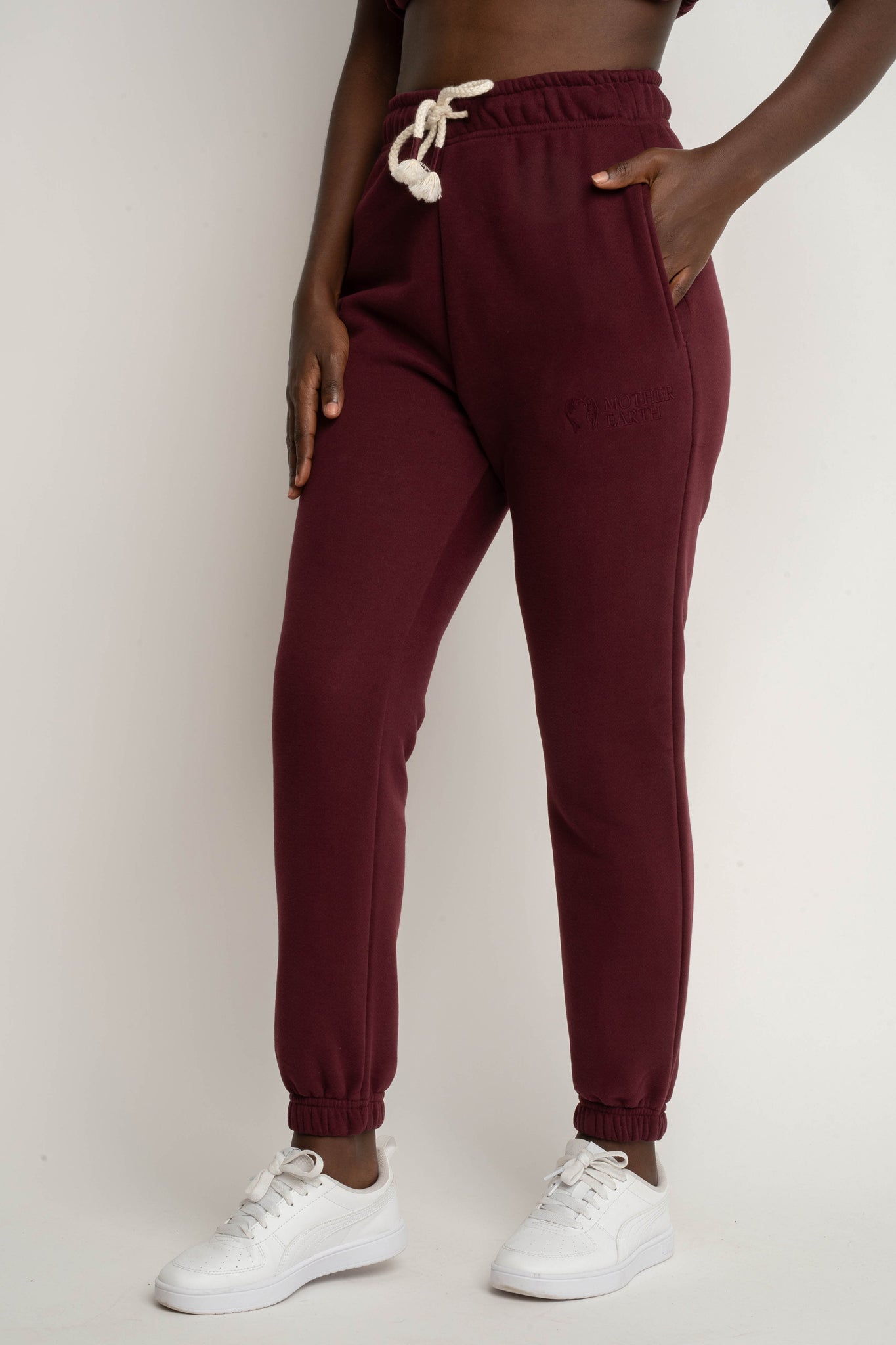 Burgundy baggy sweatpants - KARPATOS